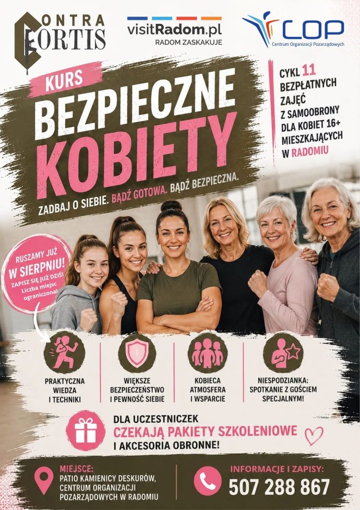 Bezpieczne Kobiety – kurs samoobrony dla mieszkanek Radomia
