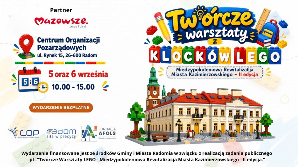 Twórcze Warsztaty z klocków LEGO 2026 – II edycja!