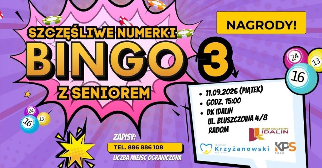 Bingo z seniorem – Szczęśliwe Numerki
