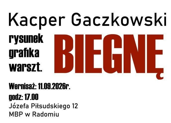 Wystawa Kacpra Gaczkowskiego – Bięgnę