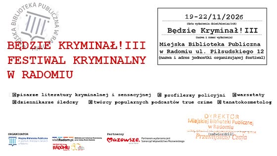 Będzie kryminał!