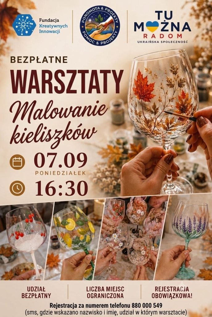Bezpłatne warsztaty malowania kieliszków