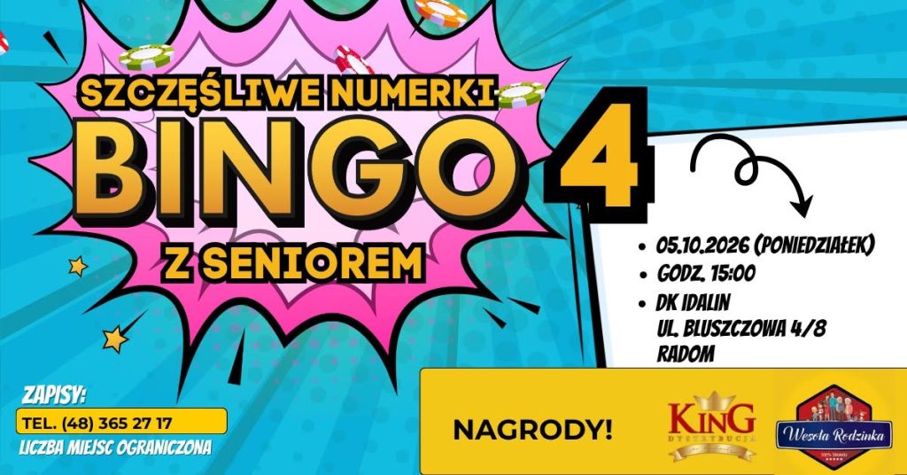 Bingo z Seniorem Szczęśliwe Numerki
