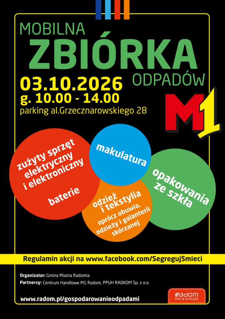 Mobilna zbiórka odpadów pod M1!