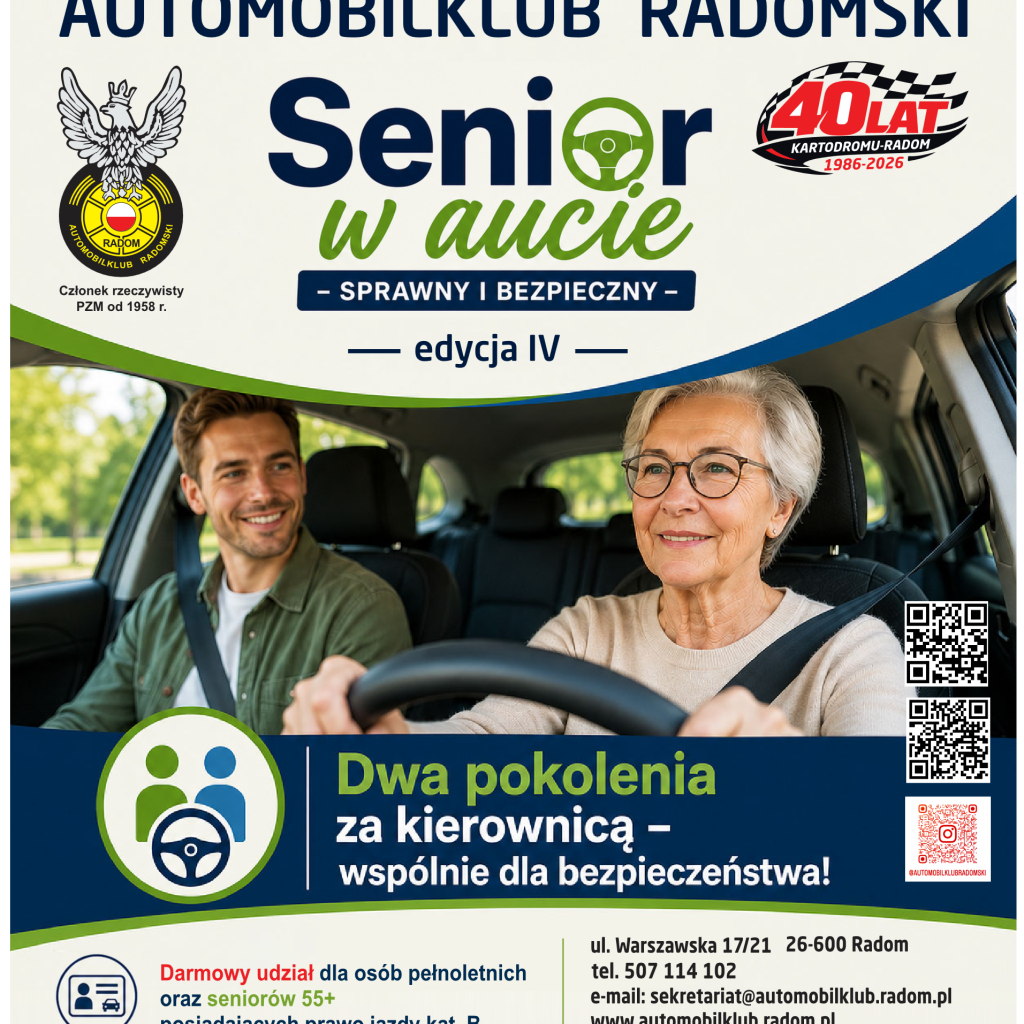 Senior w aucie – sprawny i bezpieczny